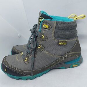 Ahnu Boots Sugarpine Outdoor Lace Waterproof Hiking Vibram Shoes Womens Size 7
